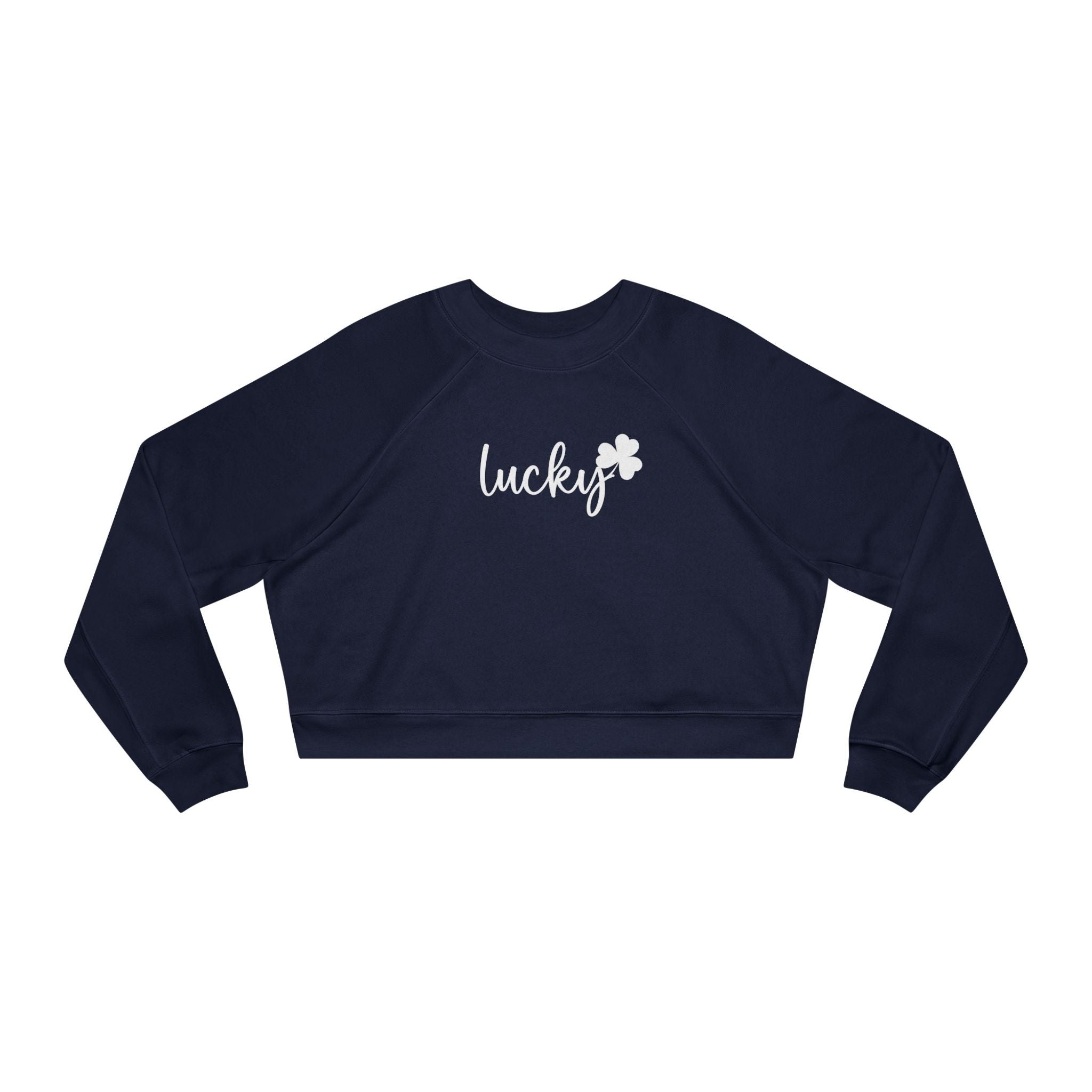 Lucky Cropped Fleece Crewneck