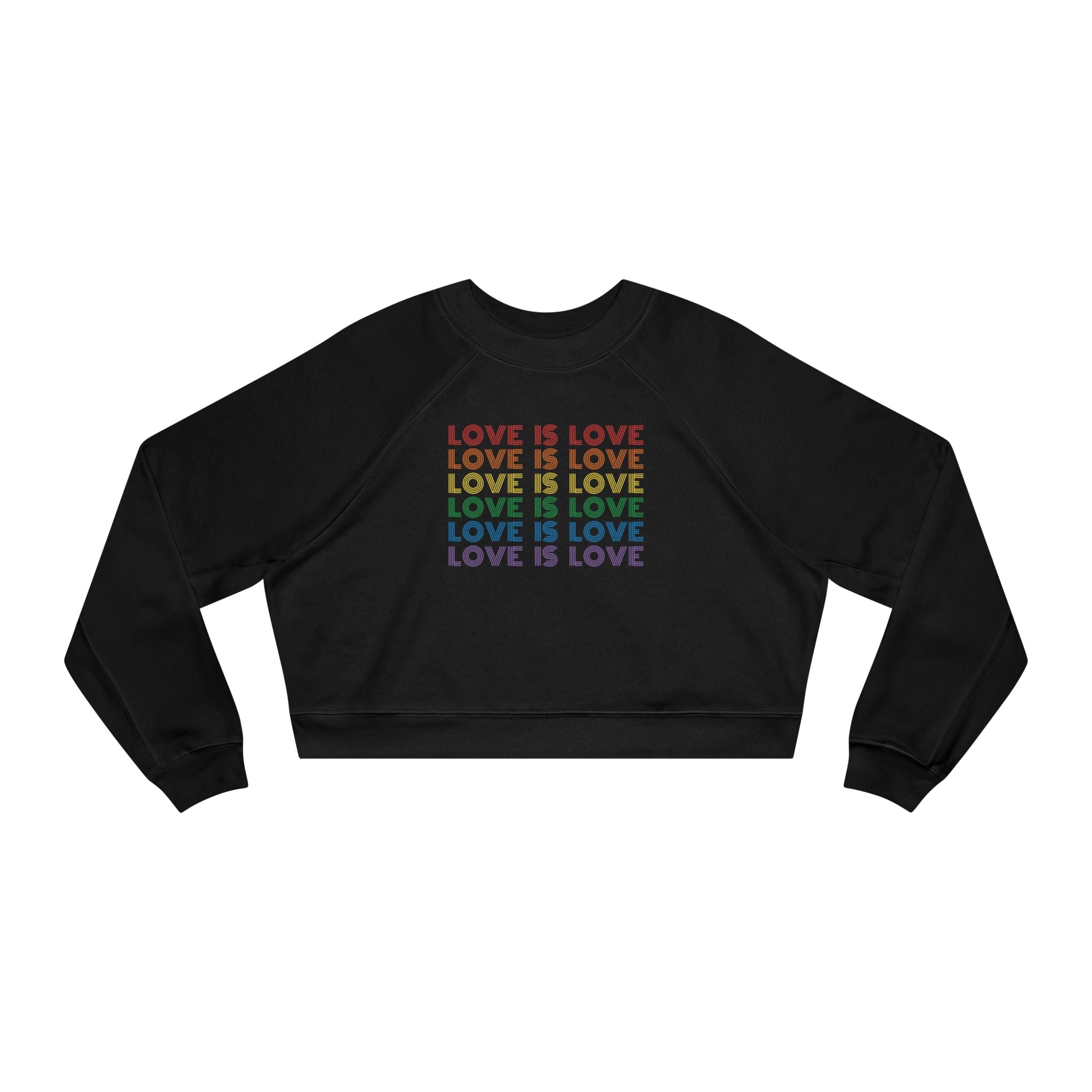 Love is Love Cropped Fleece Crewneck