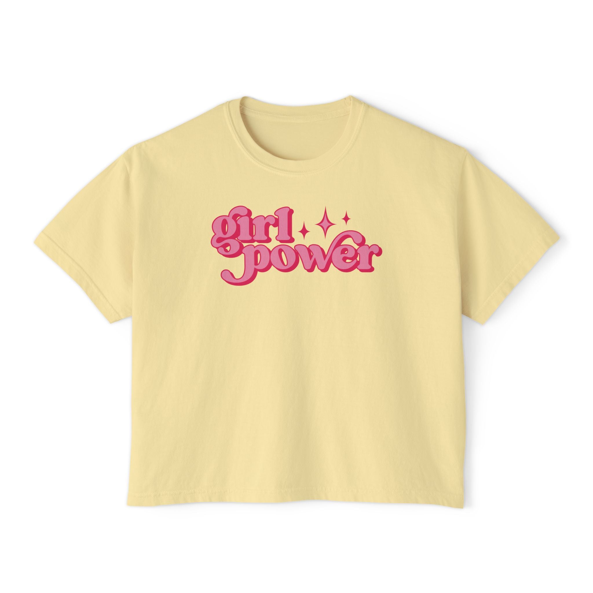 Girl Power Cropped Boxy Tee