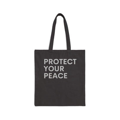 Protect Your Peace Cotton Canvas Tote Bag