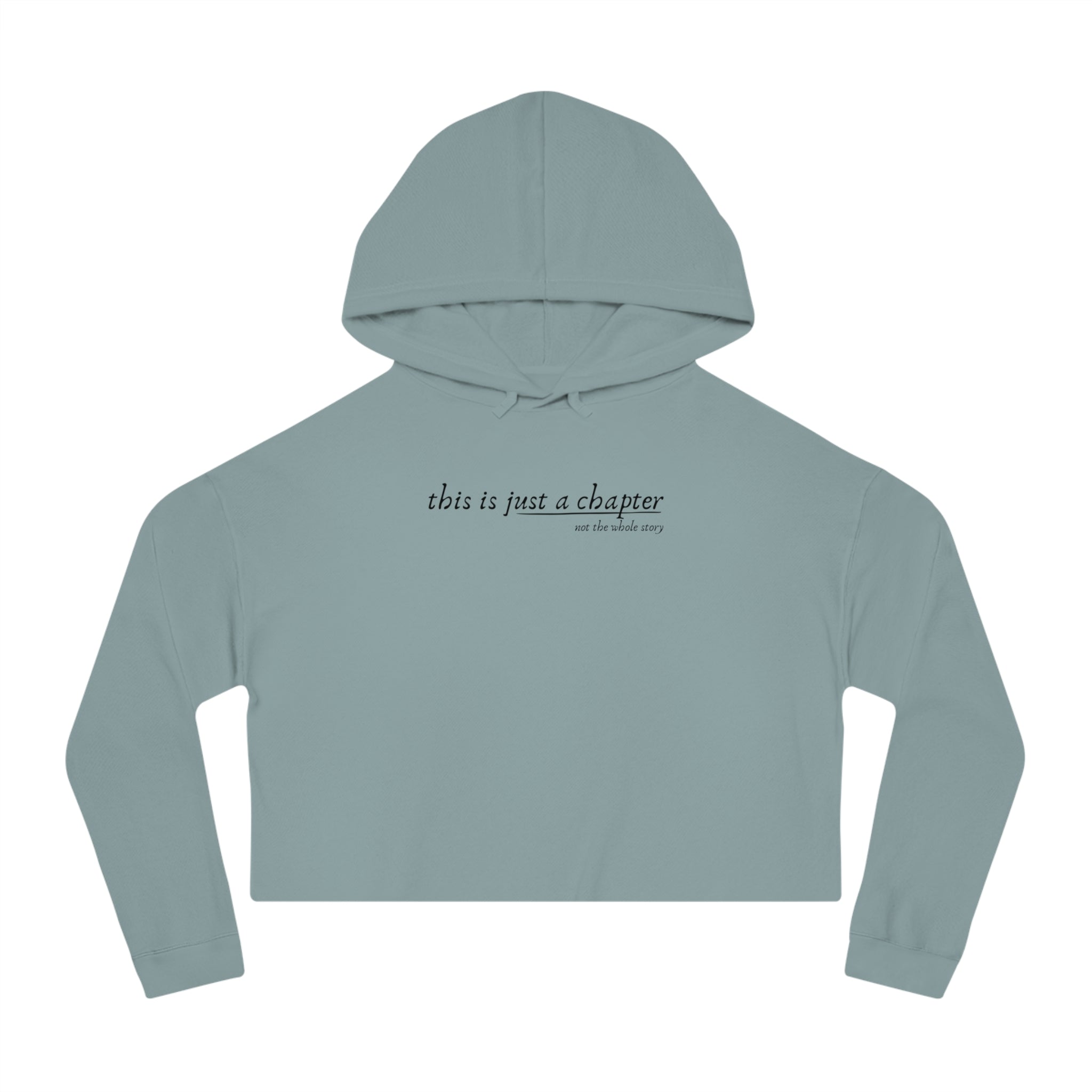 This is Just a Chapter Cropped Hoodie