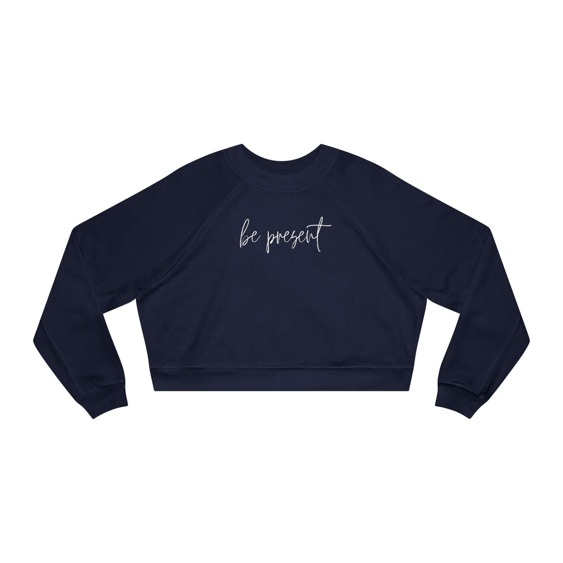 Be Present Cropped Fleece Crewneck