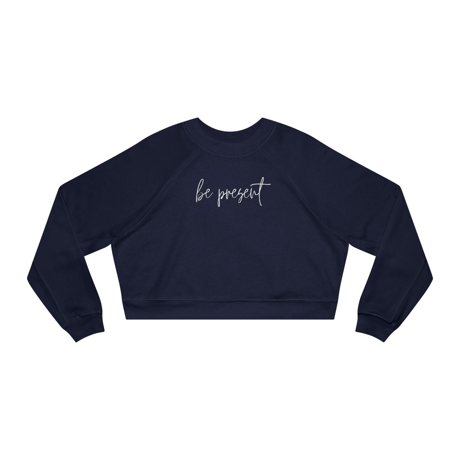 Be Present Cropped Fleece Crewneck