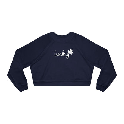 Lucky Cropped Fleece Crewneck