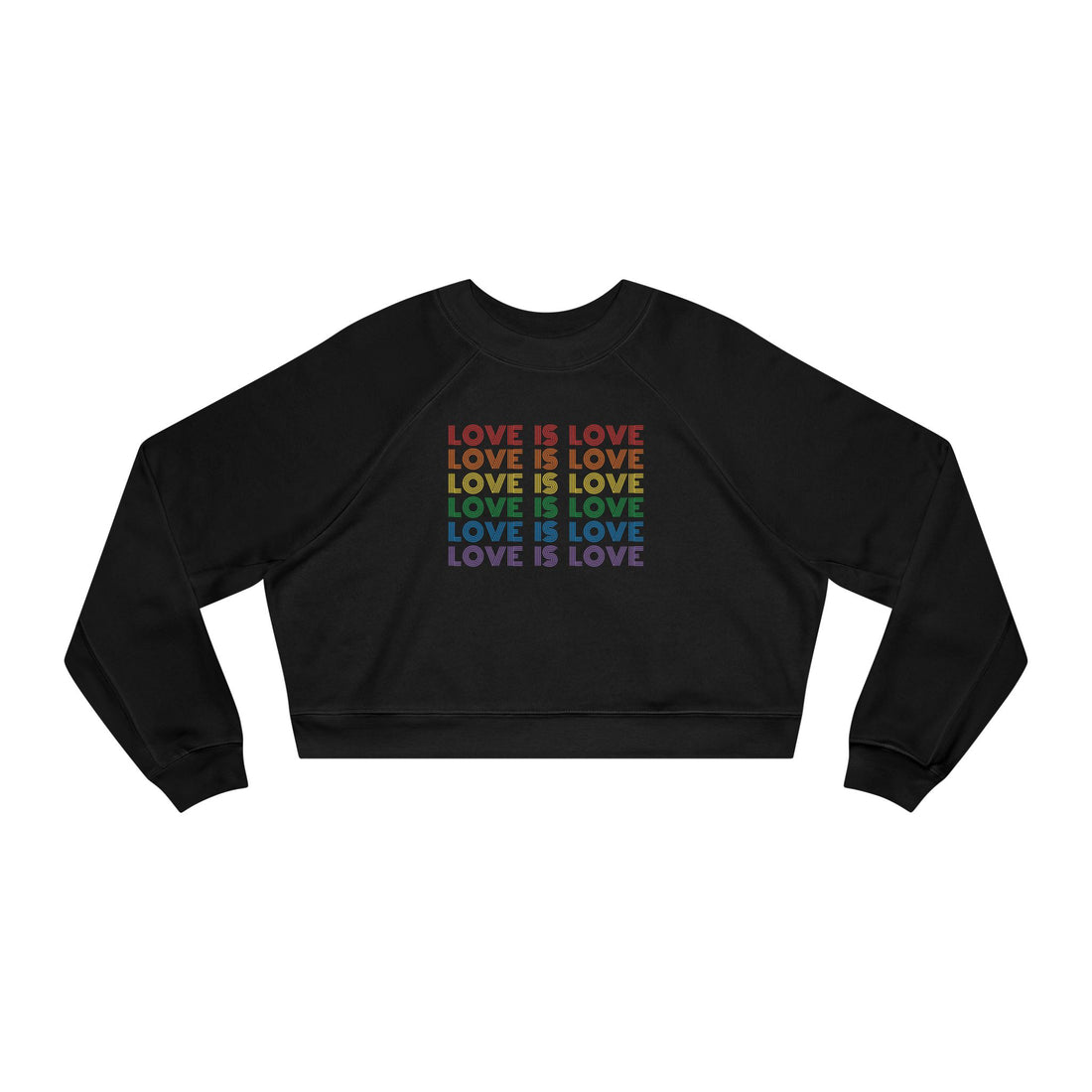 Love is Love Cropped Fleece Crewneck