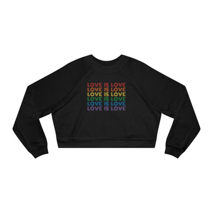 Love is Love Cropped Fleece Crewneck