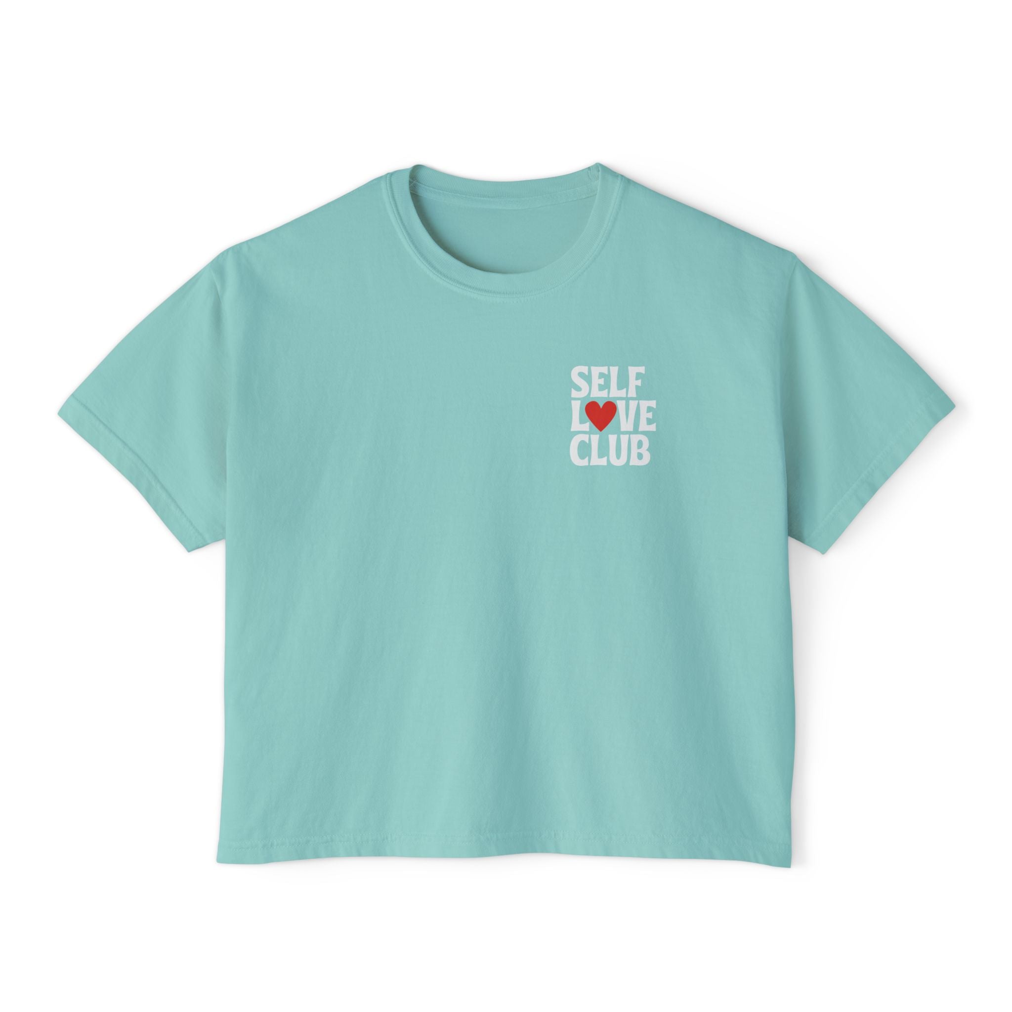 Self Love Club Cropped Boxy Tee