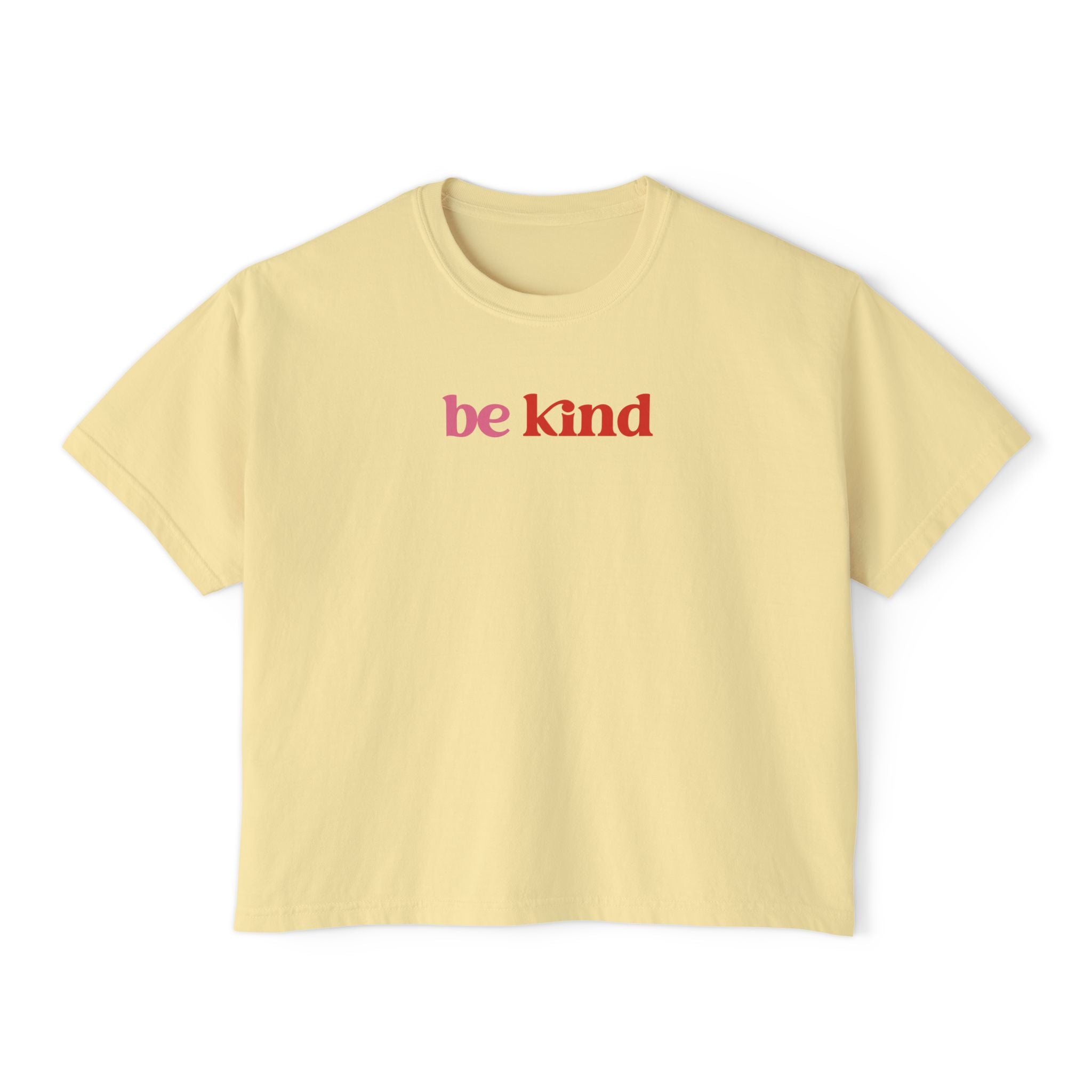 Be Kind Cropped Boxy Tee