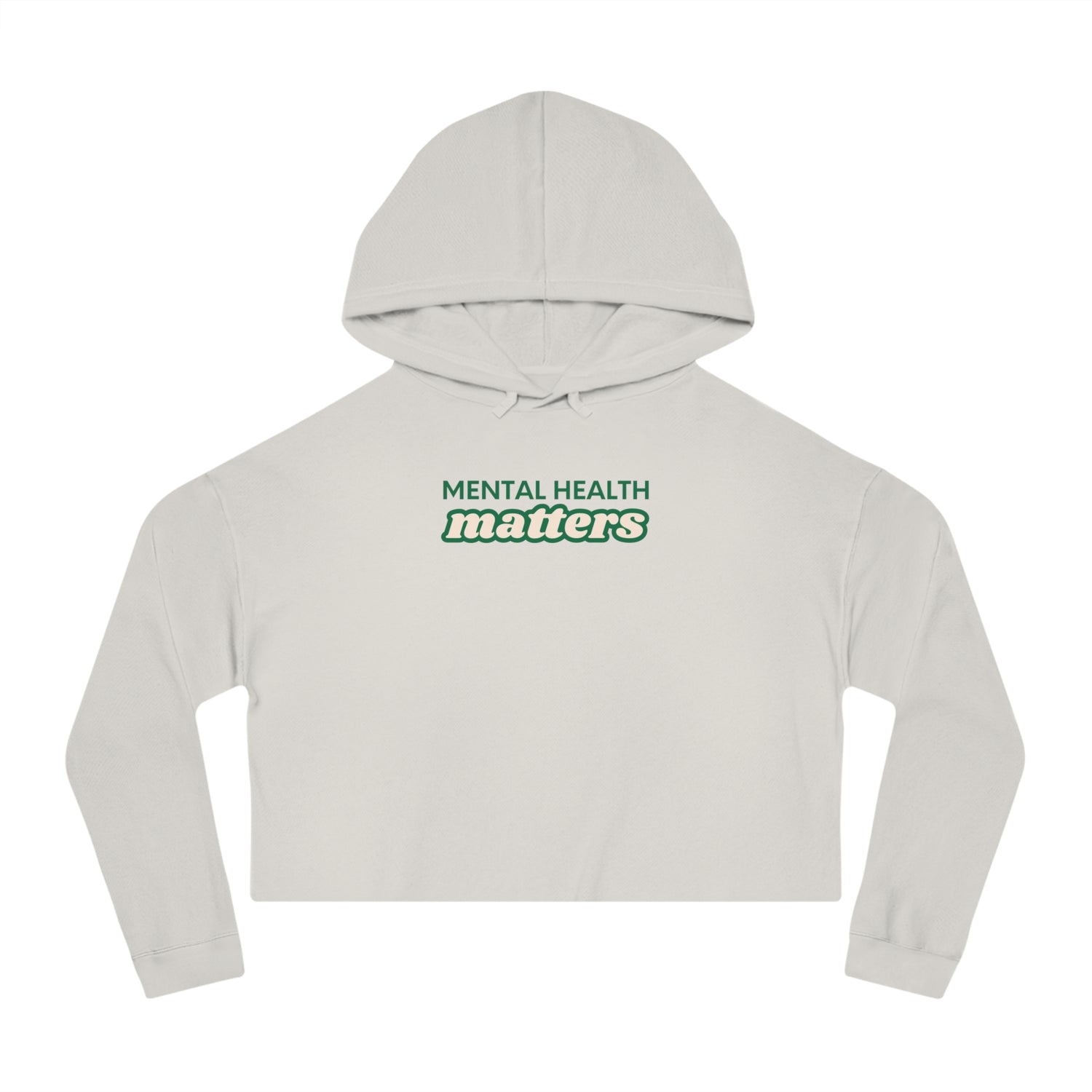 Mental Health Matters Cropped Hoodie