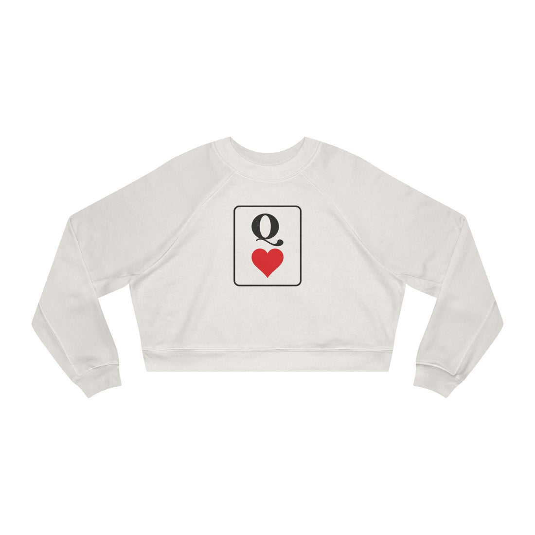 Queen of Hearts Cropped Fleece Crewneck
