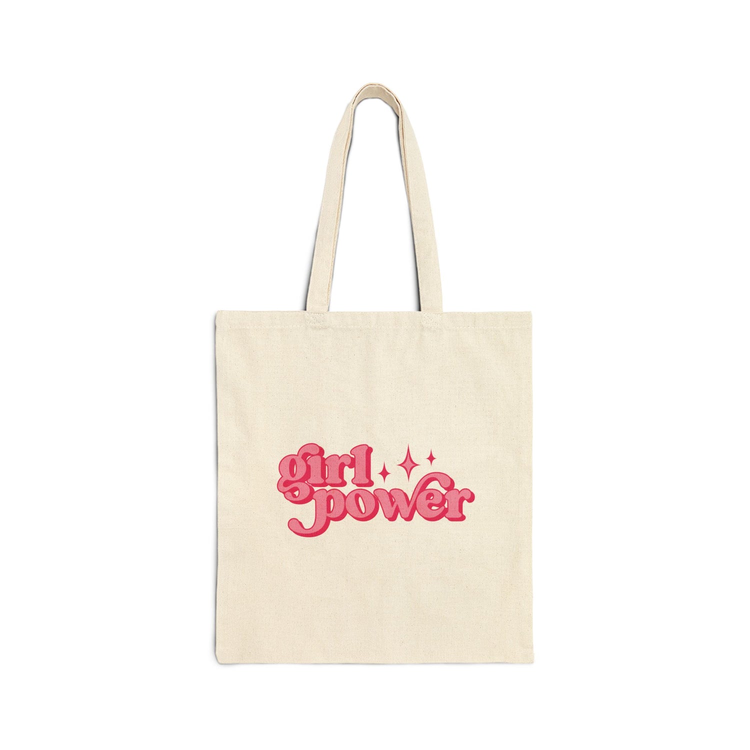 Girl Power Cotton Canvas Tote Bag