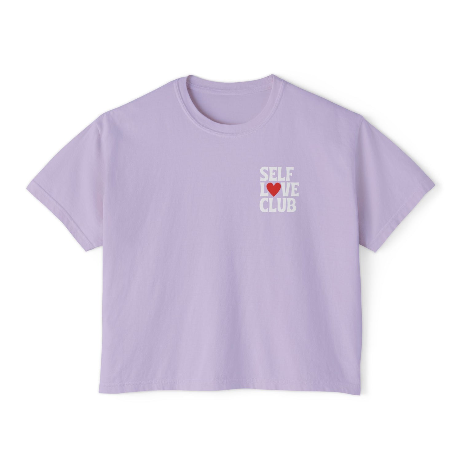 Self Love Club Cropped Boxy Tee