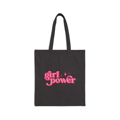 Girl Power Cotton Canvas Tote Bag