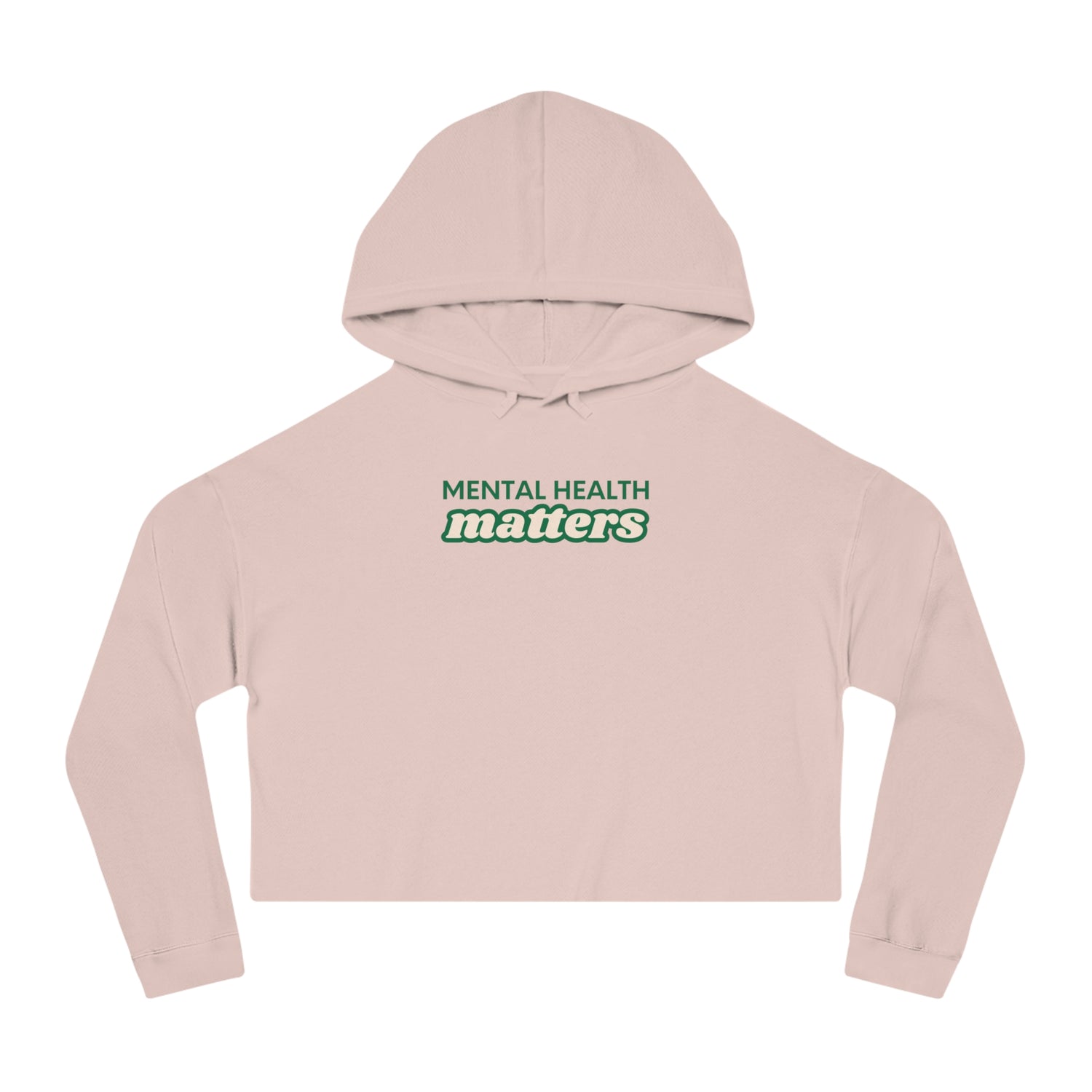 Mental Health Matters Cropped Hoodie