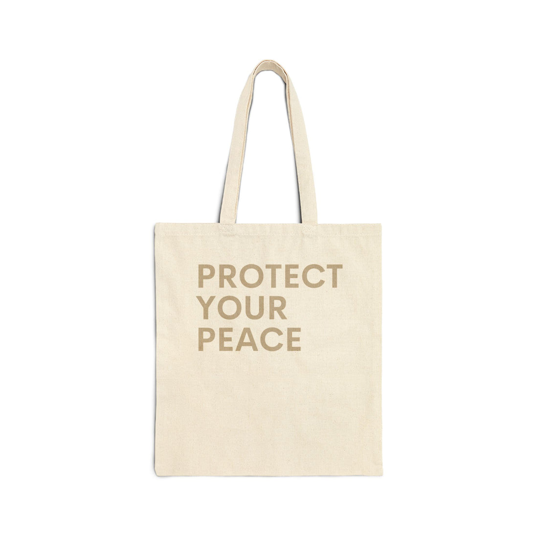 Protect Your Peace Cotton Canvas Tote Bag