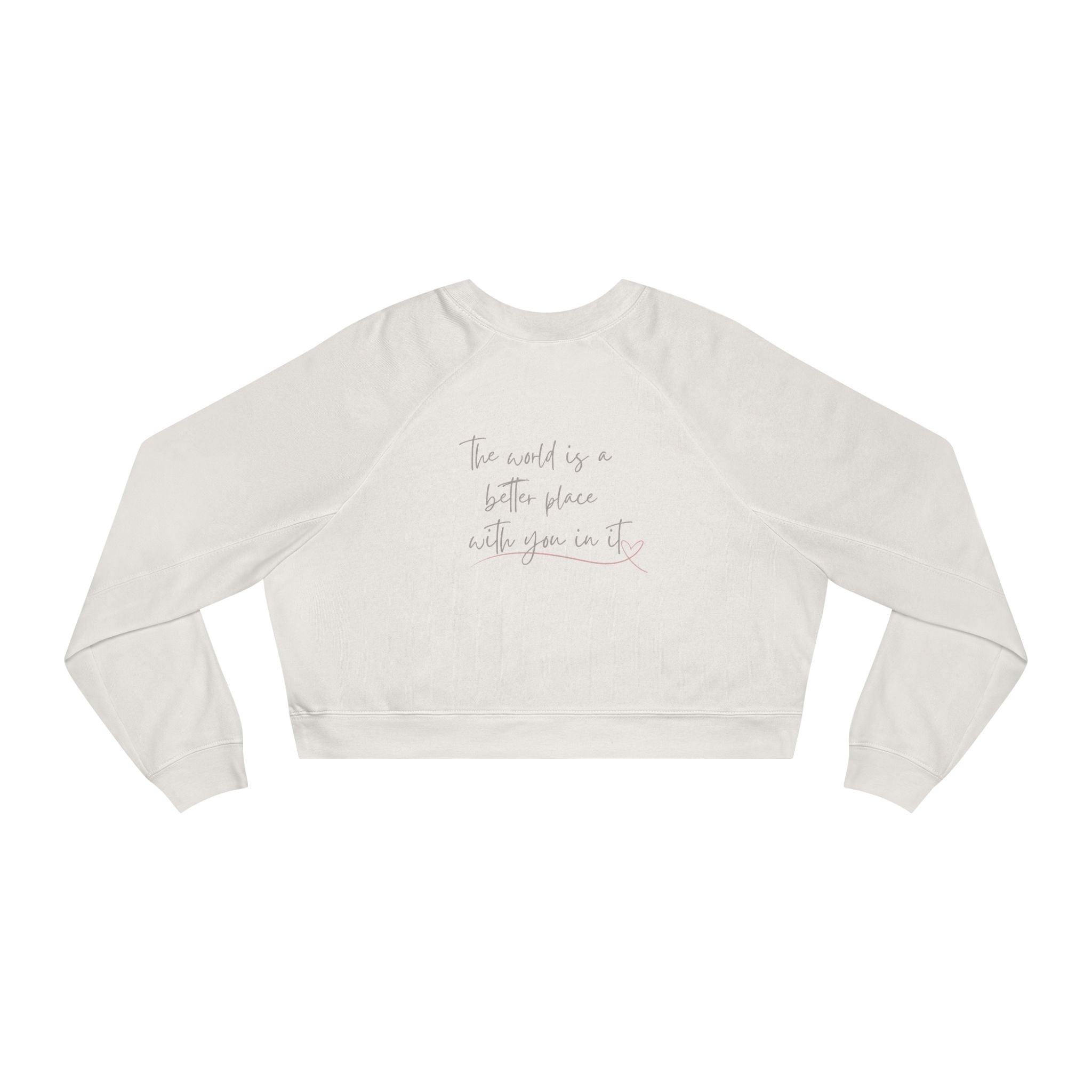 Hey Friend Cropped Fleece Crewneck