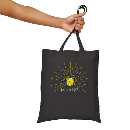 Be The Light Cotton Canvas Tote Bag