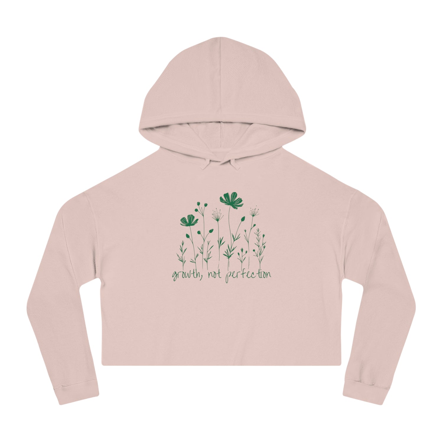 Growth, Not Perfection Cropped Hoodie