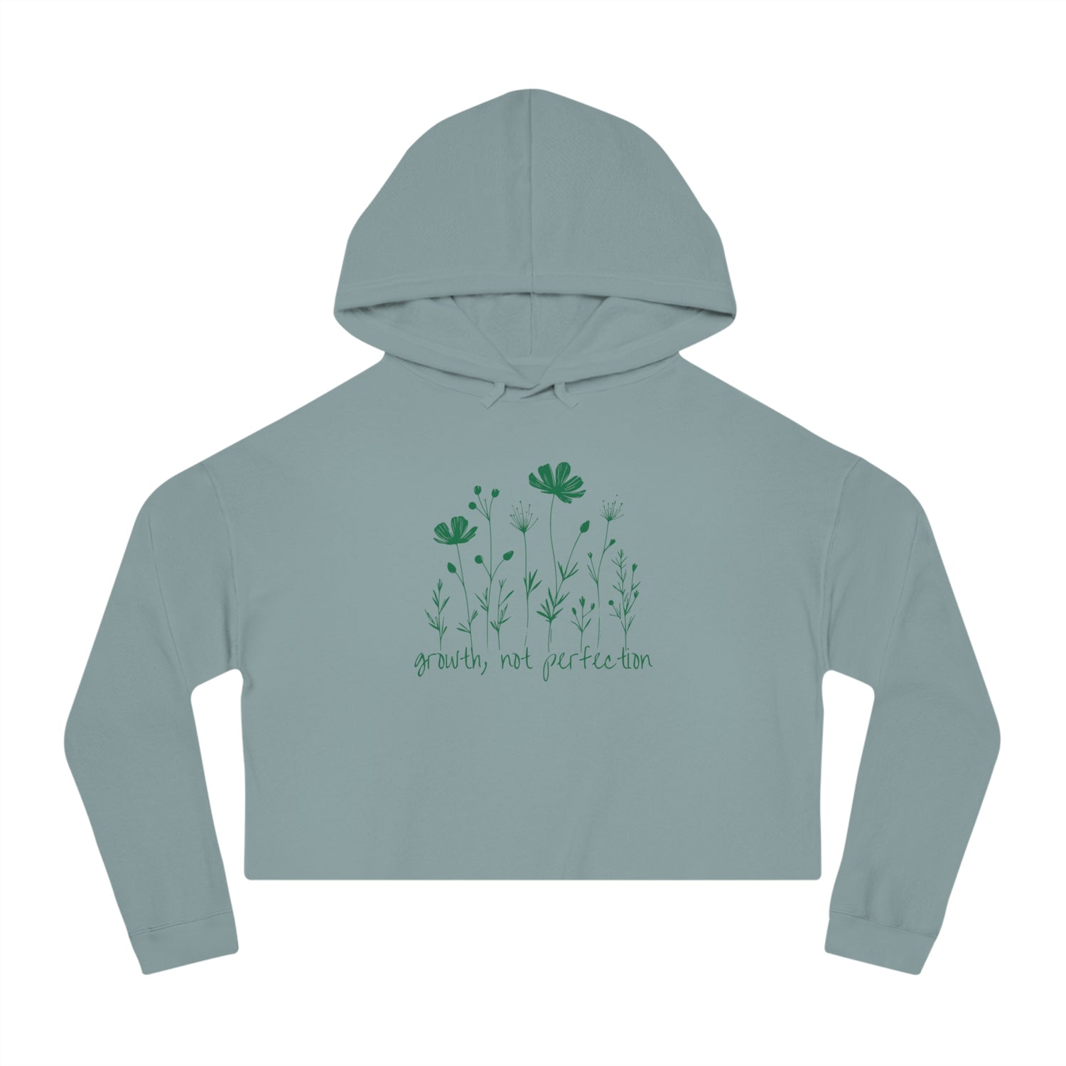 Growth, Not Perfection Cropped Hoodie