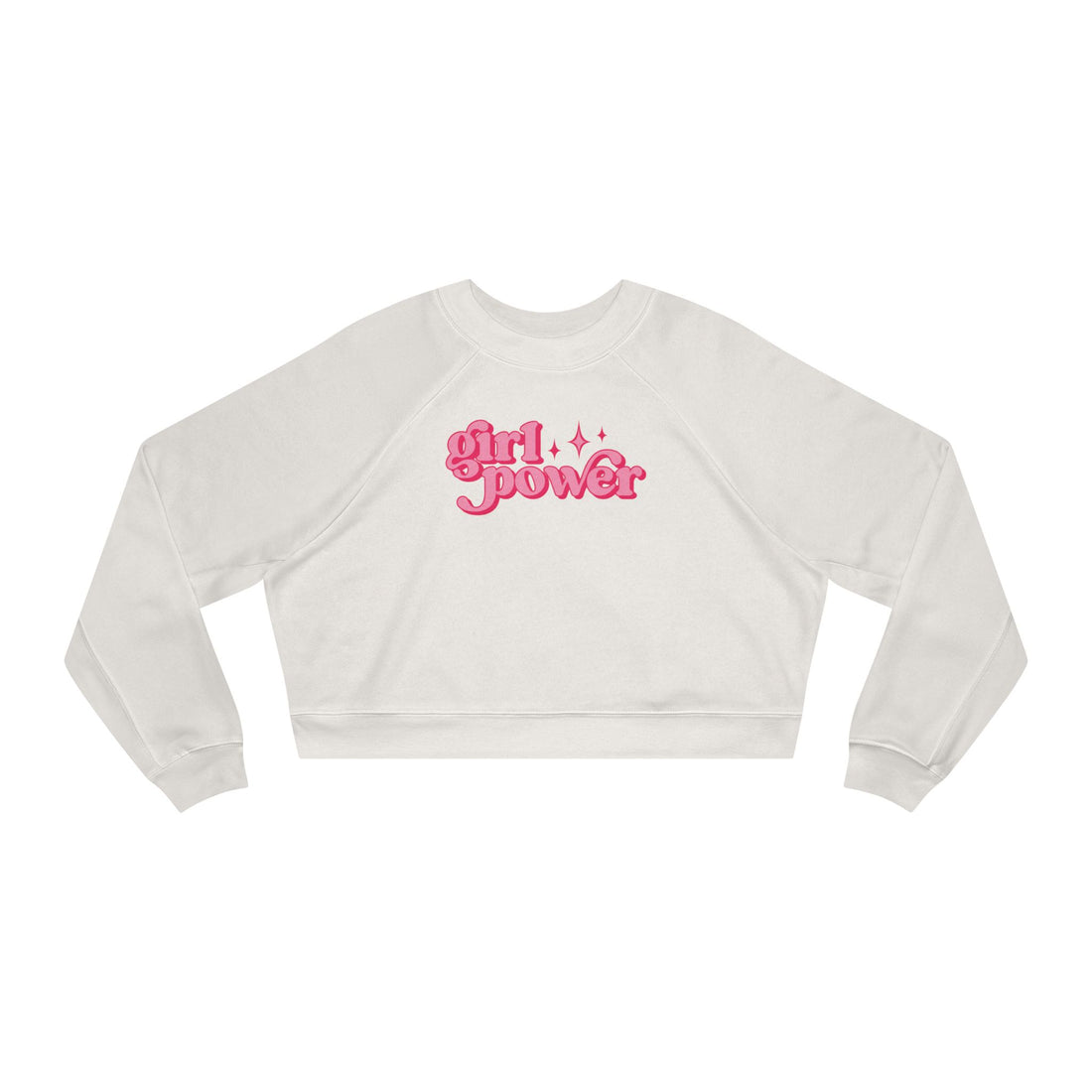 Girl Power Cropped Fleece Crewneck