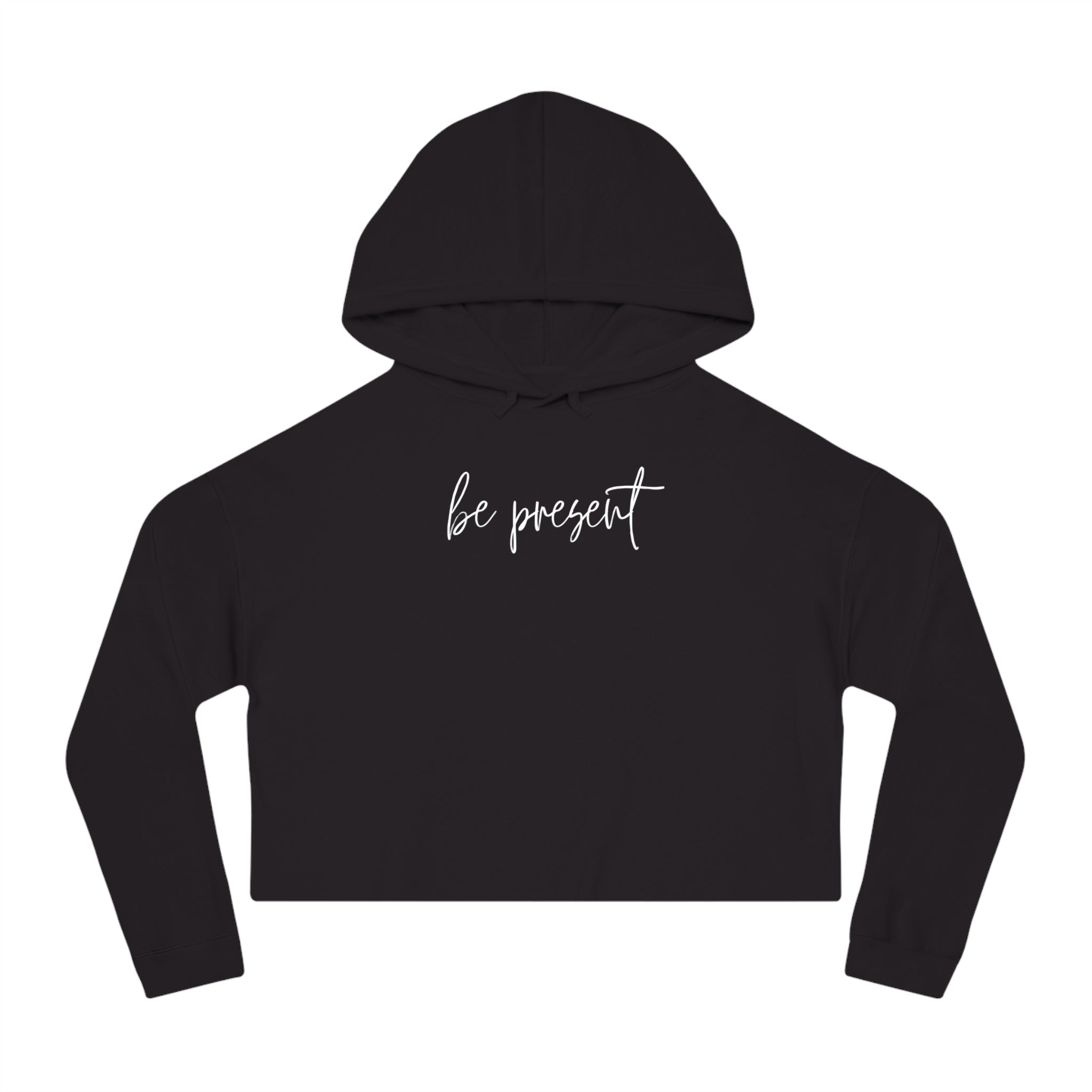 Be Present Cropped Hoodie