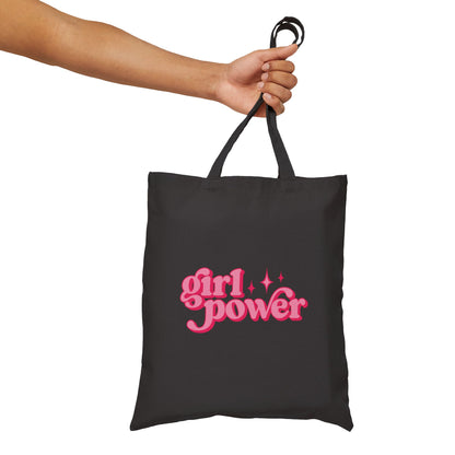 Girl Power Cotton Canvas Tote Bag