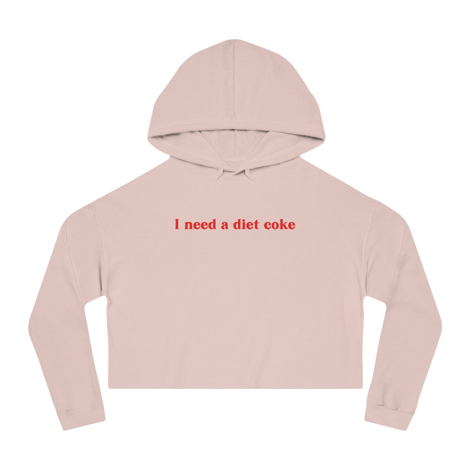 I Need a Diet Coke Cropped Hoodie