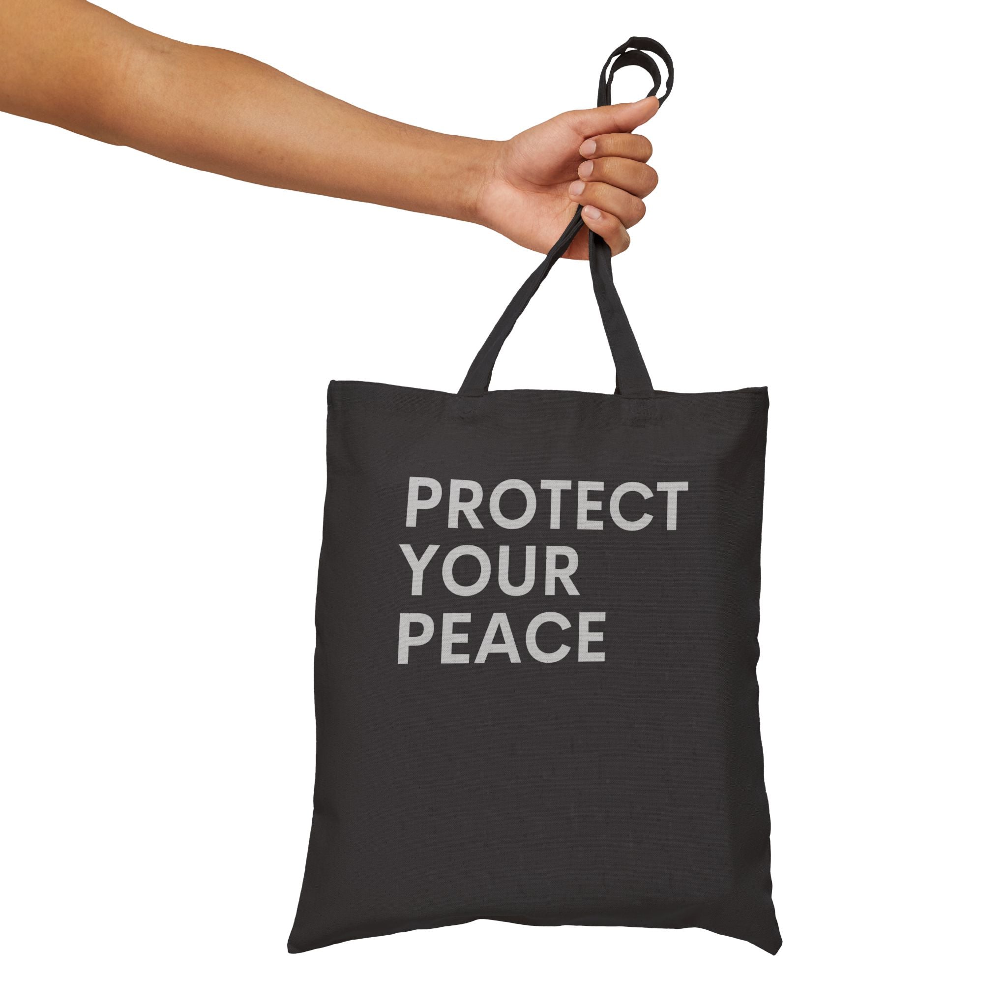 Protect Your Peace Cotton Canvas Tote Bag