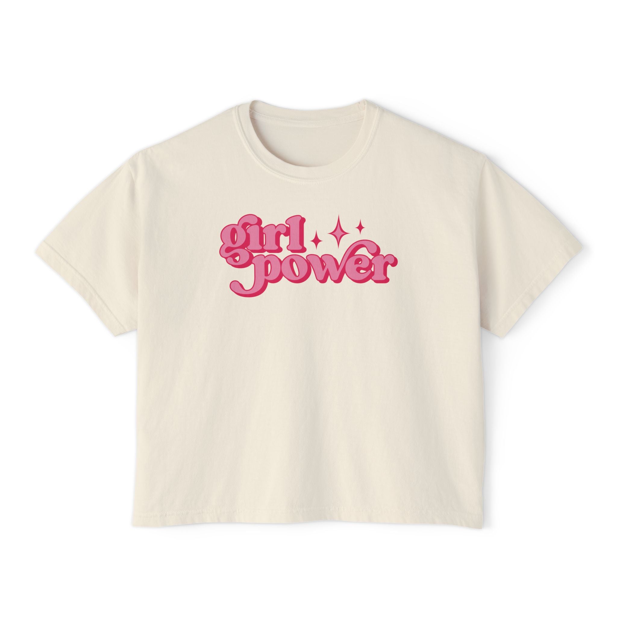 Girl Power Cropped Boxy Tee