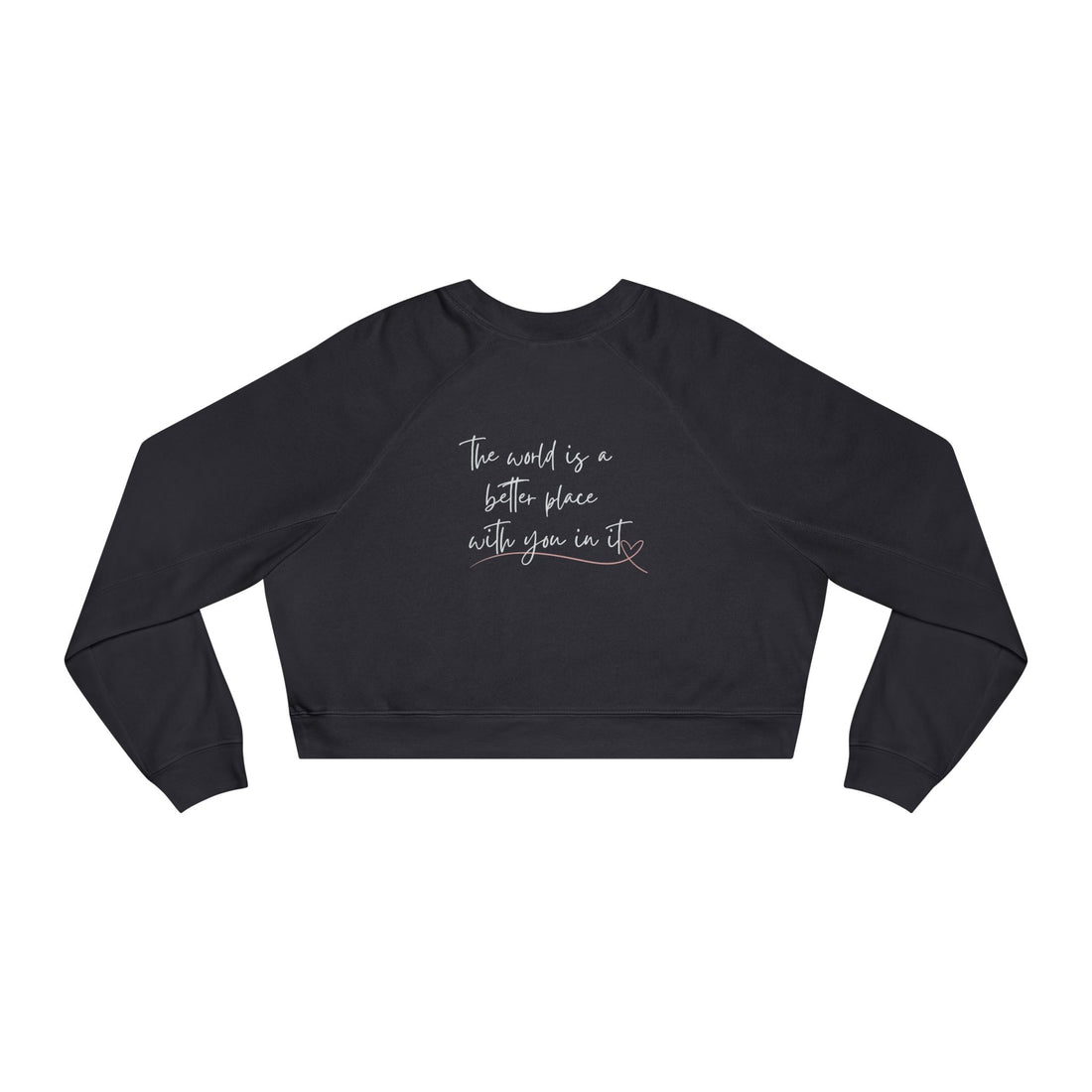 Hey Friend Cropped Fleece Crewneck