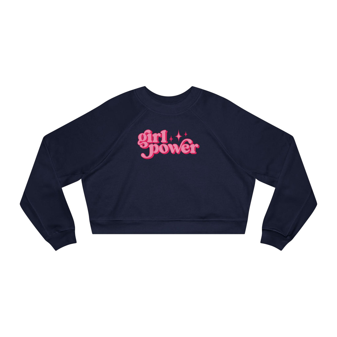 Girl Power Cropped Fleece Crewneck