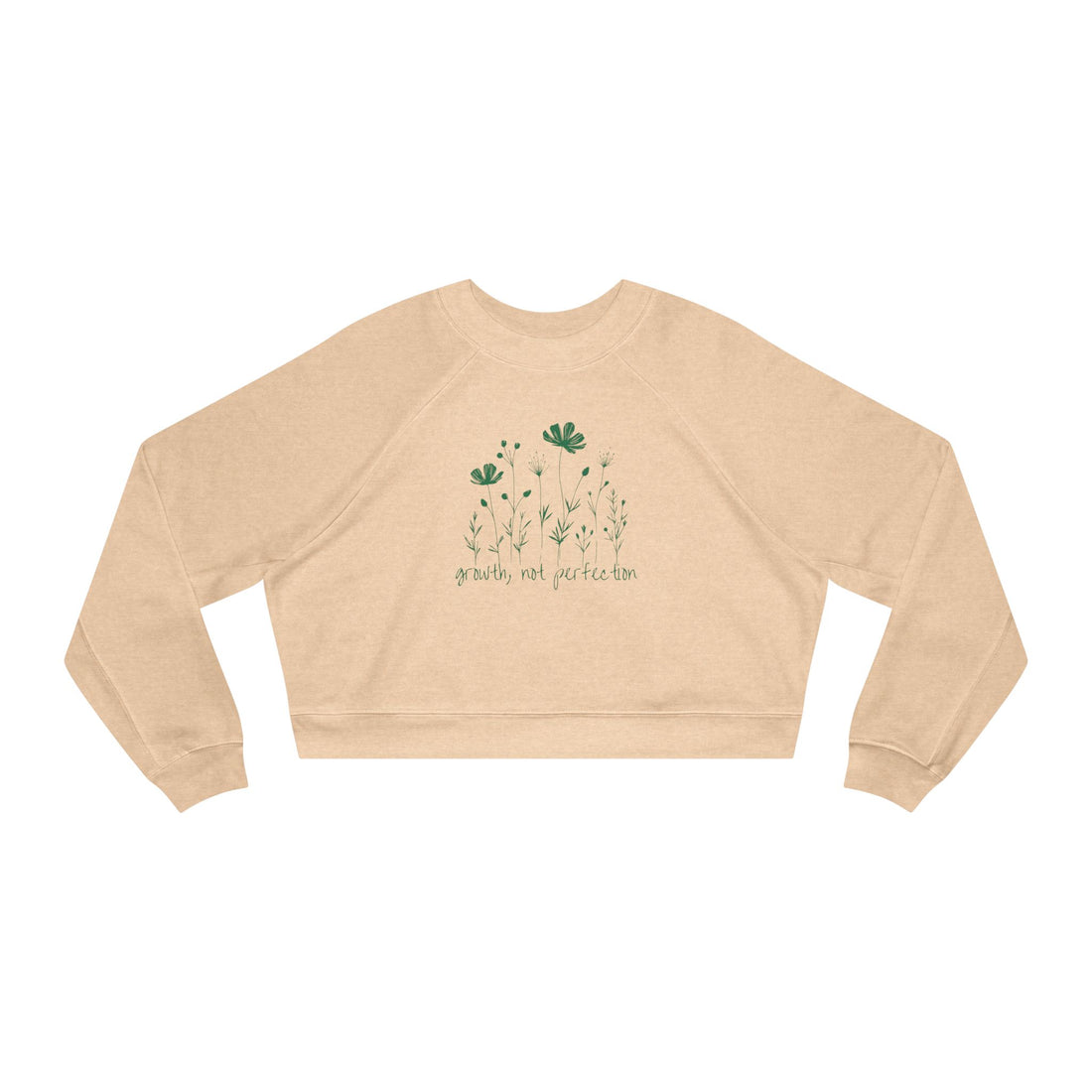 Growth, Not Perfection Cropped Fleece Crewneck