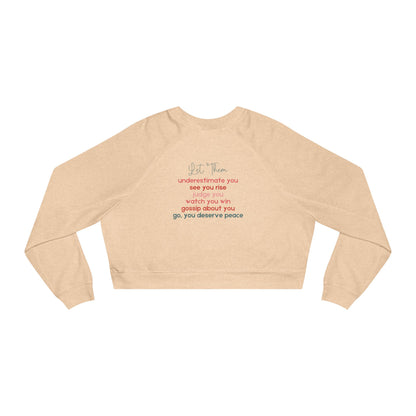 Let Them Cropped Fleece Crewneck