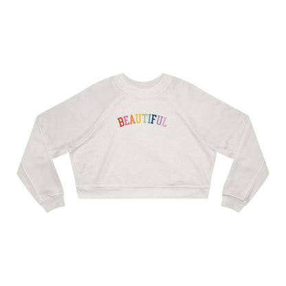 Beautifully Bold Cropped Fleece Crewneck