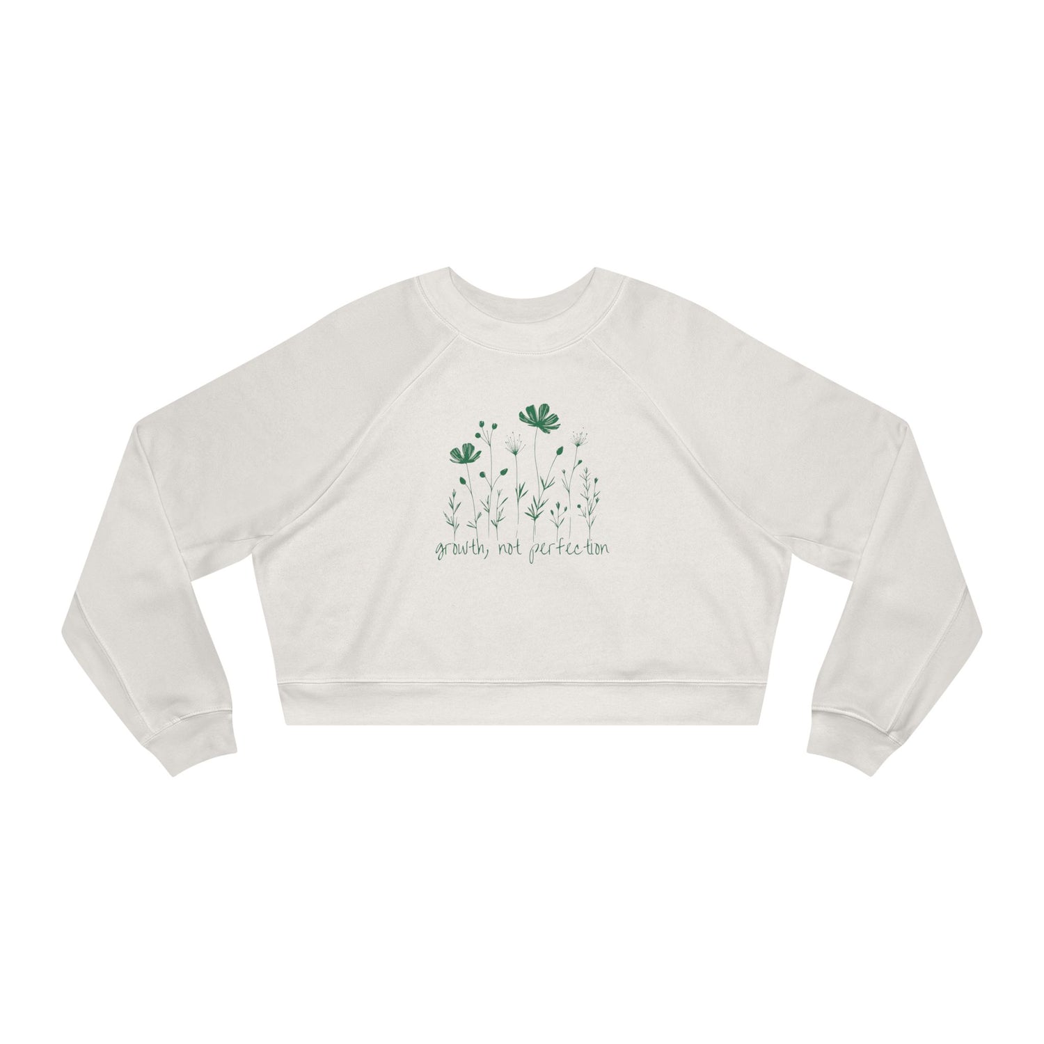 Growth, Not Perfection Cropped Fleece Crewneck