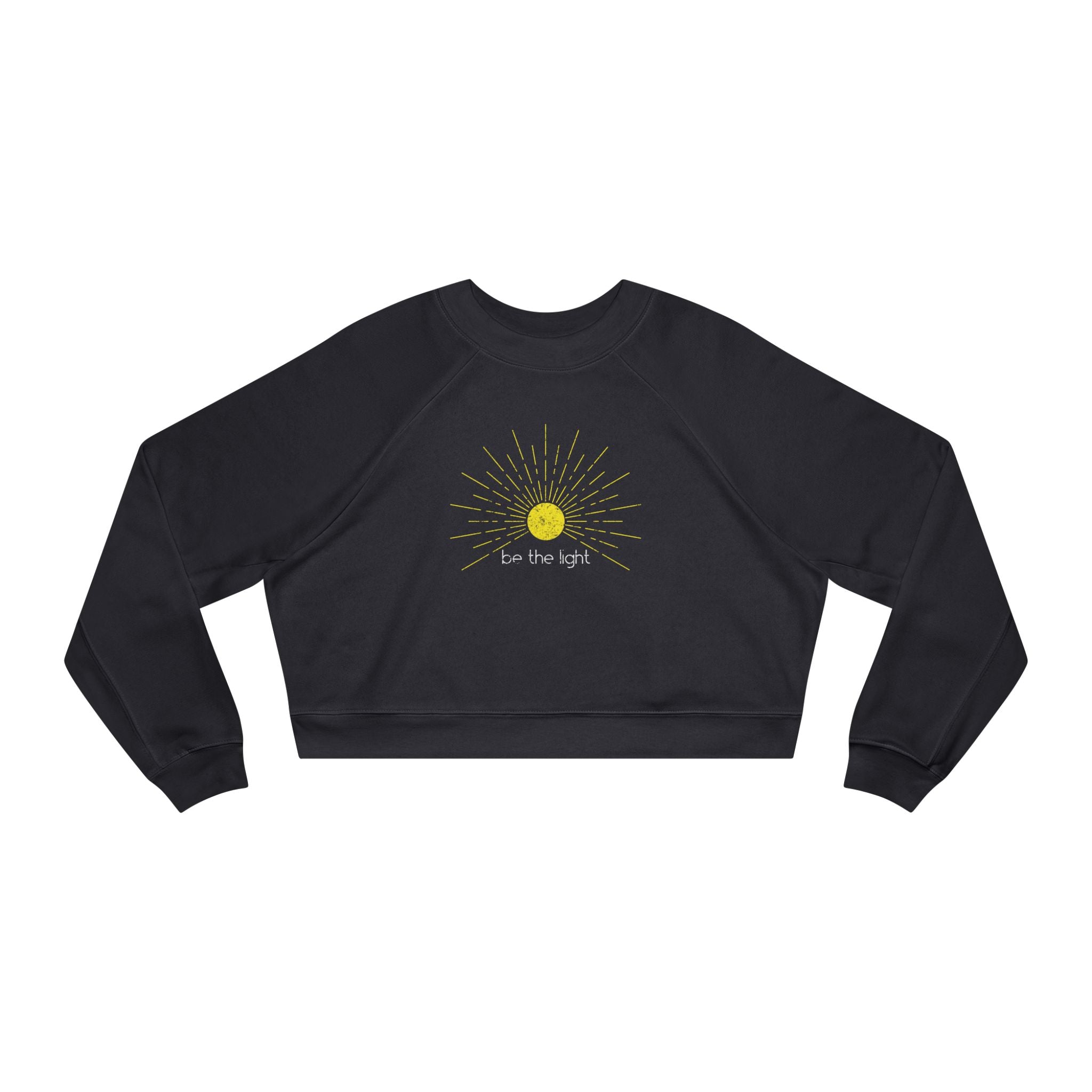 Be The Light Cropped Fleece Crewneck