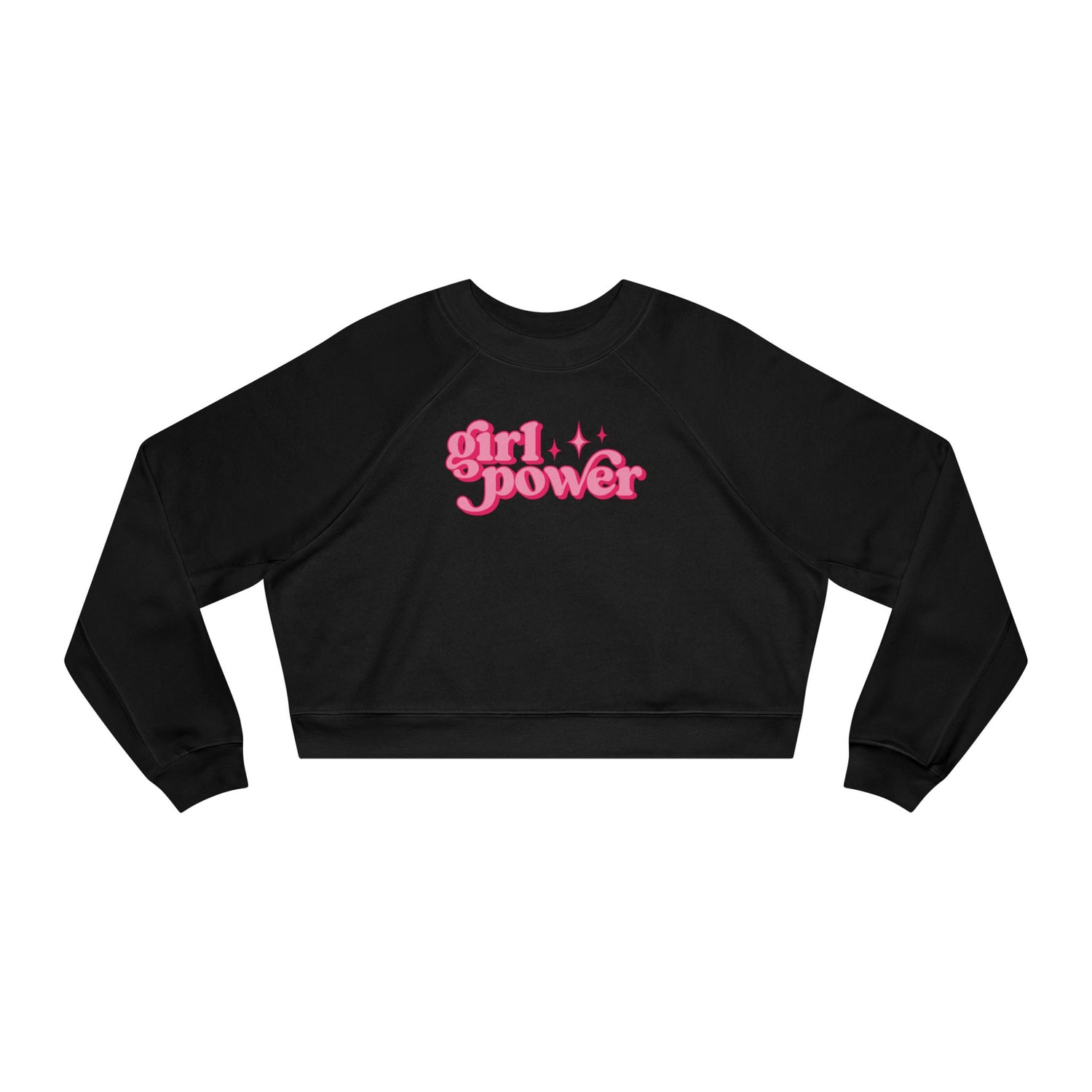 Girl Power Cropped Fleece Crewneck