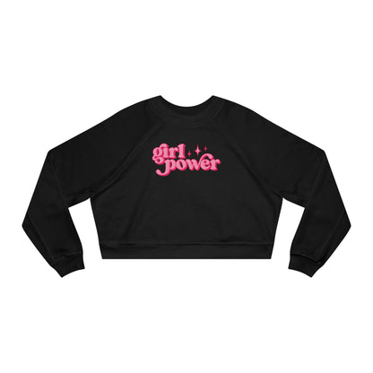 Girl Power Cropped Fleece Crewneck