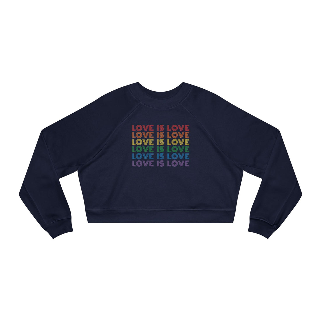 Love is Love Cropped Fleece Crewneck