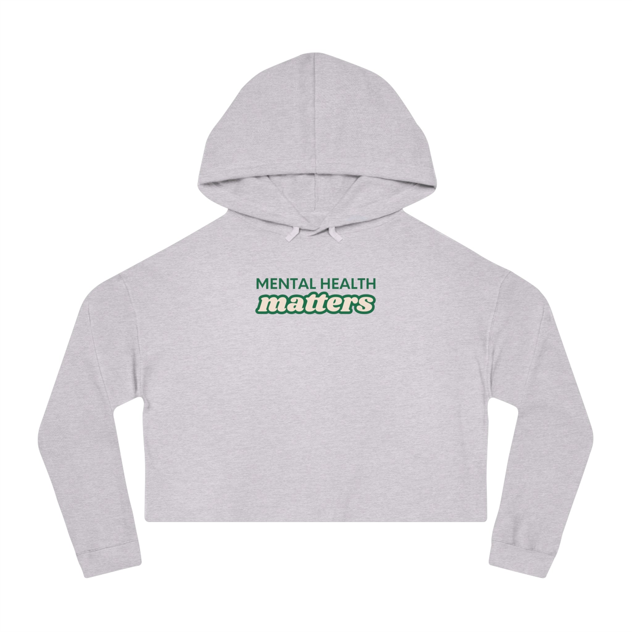 Mental Health Matters Cropped Hoodie