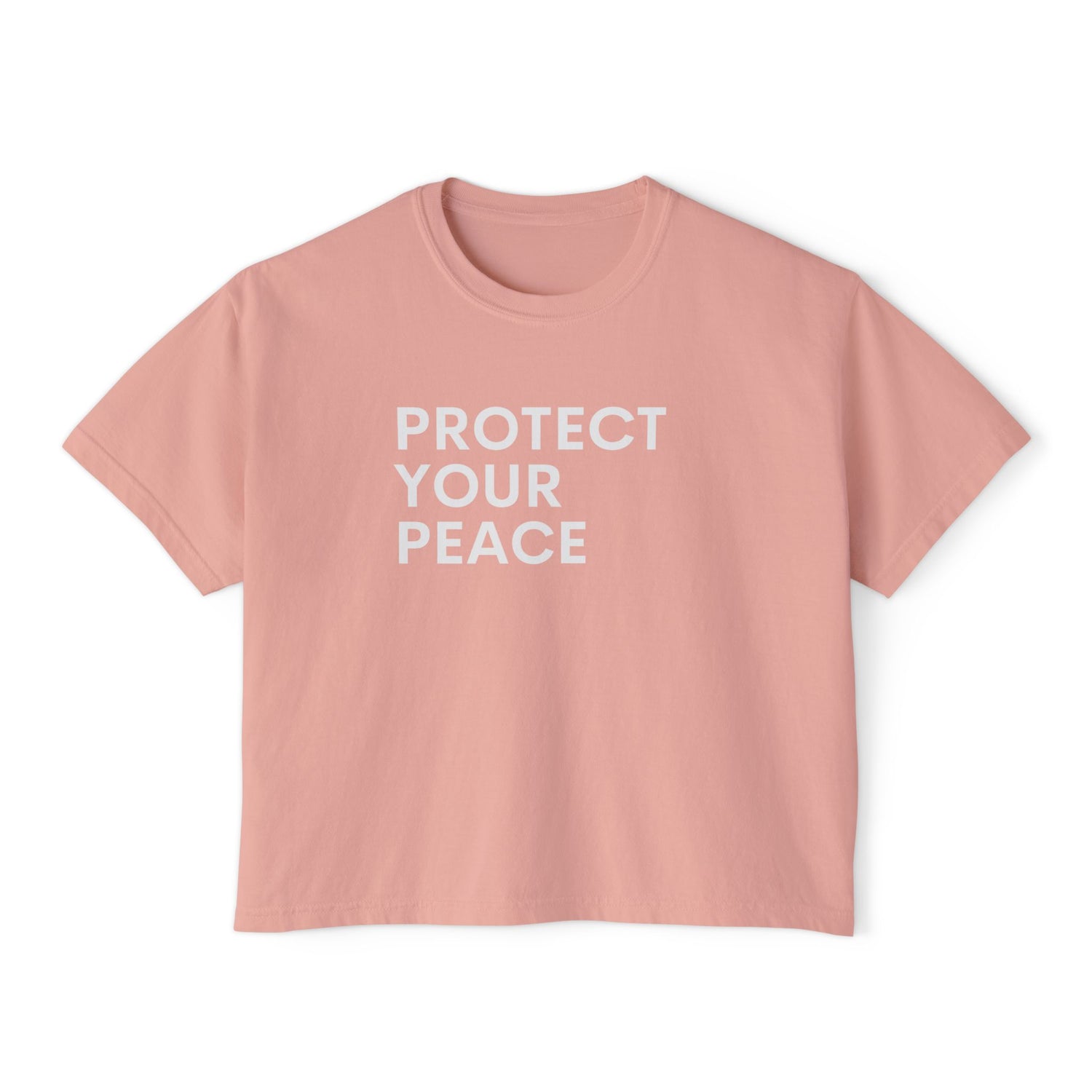 Protect Your Peace Cropped Boxy Tee