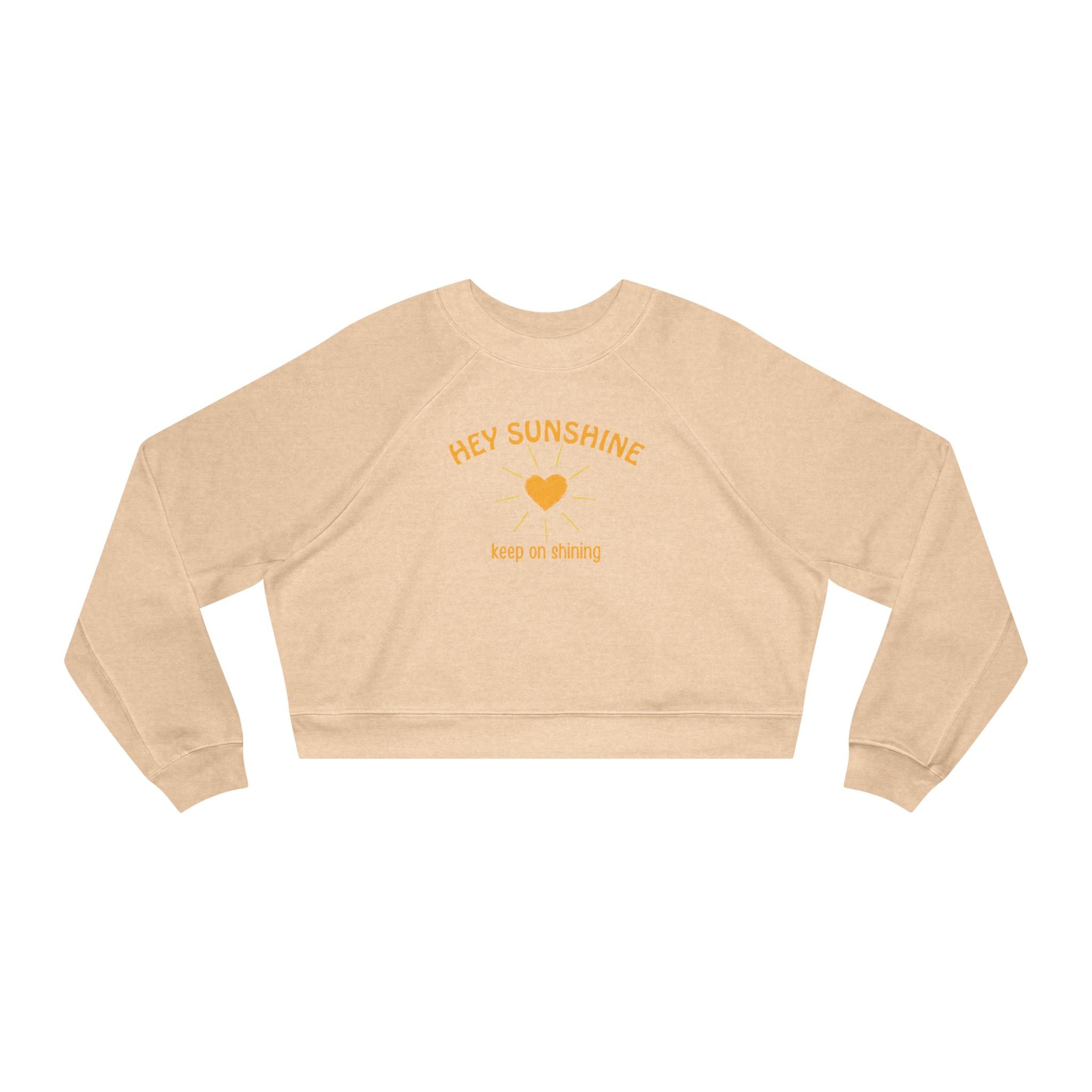 Hey Sunshine Cropped Fleece Crewneck