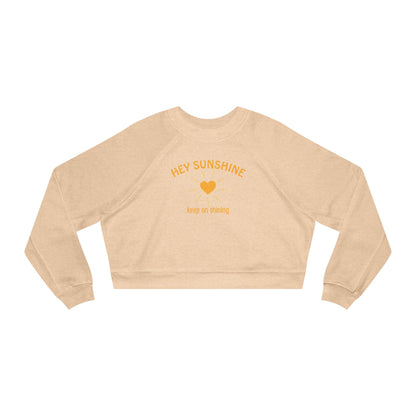 Hey Sunshine Cropped Fleece Crewneck